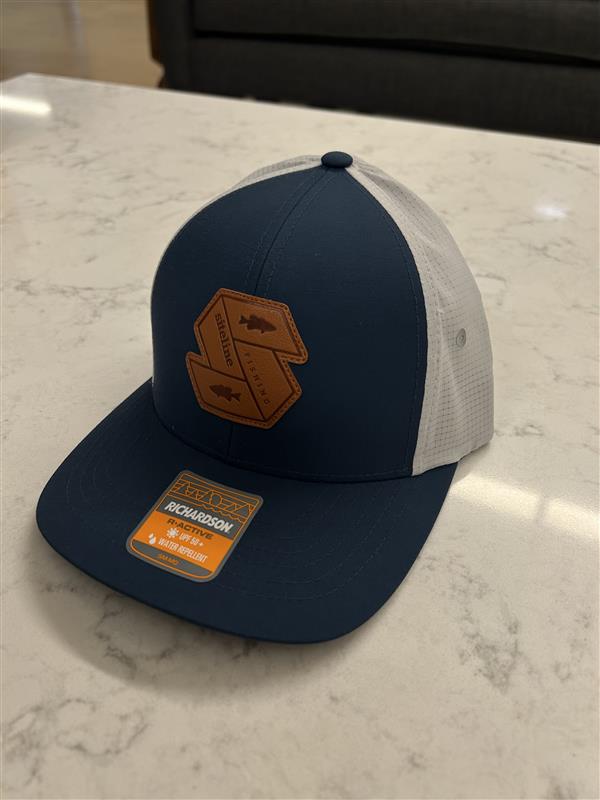 Siteline Fishing Co - Blue Leather Patch S Cap